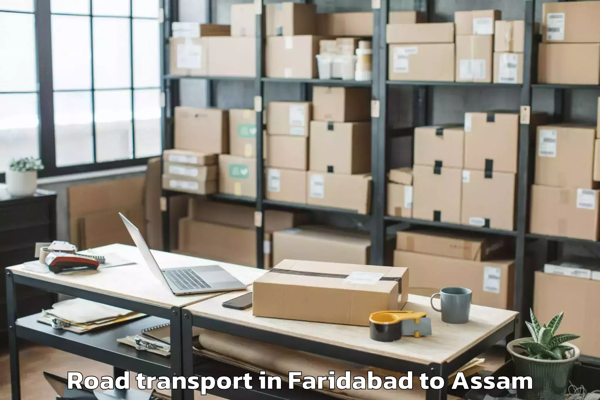 Book Your Faridabad to Biswanath Chariali Road Transport Today